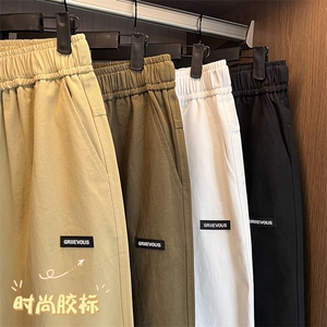 男潮牌宽松直筒坠感ins高街休闲阔腿裤子卫裤- K661特批40图片