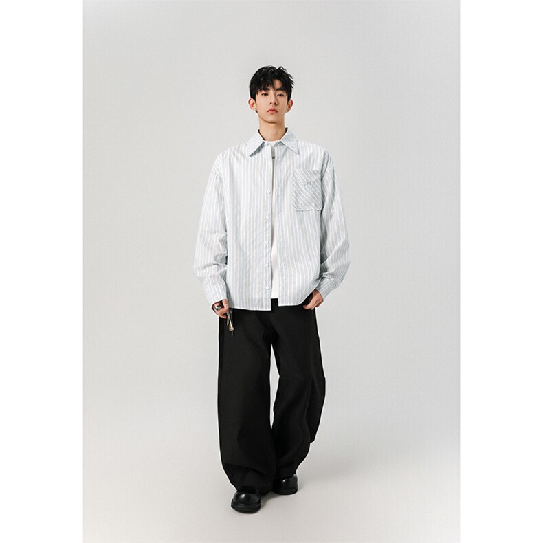 CS7145-P46特控78大码高品质美式刺绣笑脸衬衫外套防晒衣,男装衬衫,电商D232