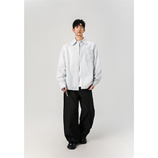 CS7145-P46特控78大码高品质美式刺绣笑脸衬衫外套防晒衣，男装衬衫，电商D232