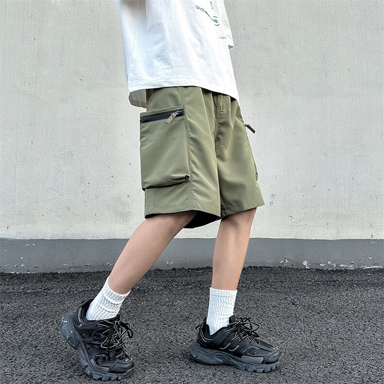 抖音品质夏季大码防水拉链冲锋短裤伞兵裤XZ806-DK222P50控68,男装牛仔裤,四季星座806