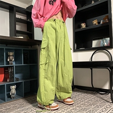 工装裤男女韩版潮流口袋学生帅2025春秋新款ins束脚裤K5769X-P37，男装休闲裤，星座412-3