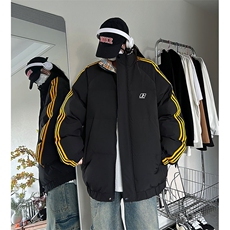 现货假两件格子羽绒棉衣抖音得物二开冬季棉服加厚外套BMY205，男装棉衣，电商A486