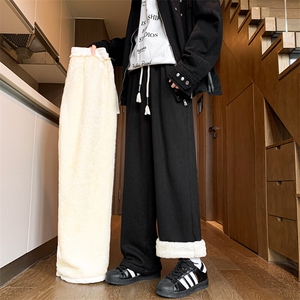 8XL-M加绒裤子加厚休闲长裤冬季加肥加大码直筒裤KZ1903P50加绒60图片