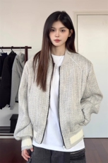 小香风夹克棒球服复古boxy外套JK7159特P80，男装夹克，星座908-1