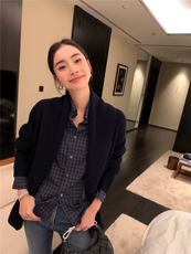2025年秋季常规款甜美单件长袖开衫，女装针织衫/毛衣，半城羊绒