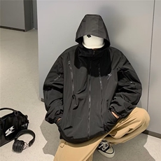美式hiphop痞帅炸街外套男春秋季潮牌夹克机能风上衣服JK148-p63，男装夹克，星座1008-1