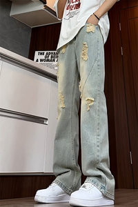 B221 美式ins高街暗黑小众微喇破洞牛仔裤 LK24185-P65 控88图片