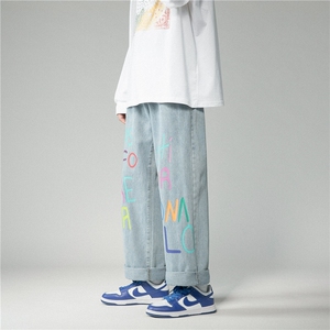 k753-p48-控68  高阶宽松大码牛仔裤cityboy图片