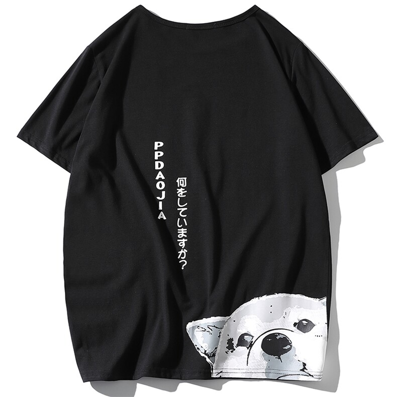 2021夏季新日系大码男马切达已注册卡通印花T恤宽松短袖T1006-P25,男装T恤,电商A001