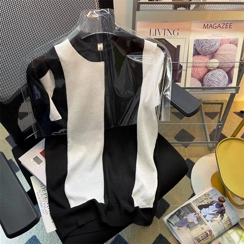 男圆领冰丝短袖半袖针织衫宽松外套Y3333P38,男装针织衫/毛衣,星座1116-2