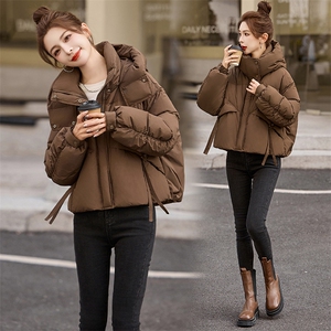 短款超好看连帽羽绒服女2024冬新款时尚加厚保暖白鸭绒面包服外套图片
