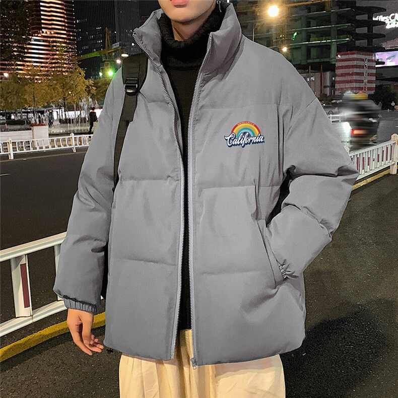 秋冬新款韩版加厚保暖立领宽松棉服外套男MY2052P115控135,男装棉衣,电商A268A