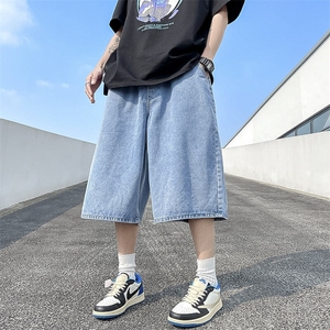 七分裤男韩版潮流高街2026夏季新款ins宽松百搭短裤RK133-P34图片