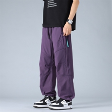 春夏美冲锋裤男户外机能风登山运动裤高街设计感休闲裤AK0251-P53，男装休闲裤，星座308B-2