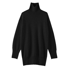 2024秋季新款七针中长款高领35%羊绒衫，女装羊绒衫，戎美山