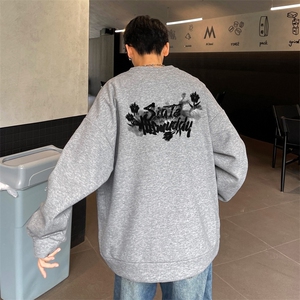 华夫格！华夫格上衣男圆领华夫格卫衣男大码长袖t恤男HY228-特P23图片