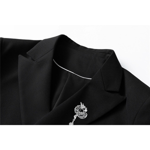 西服送胸针96%绦纶4%氨纶M-5XL大码XF78145P85控139西裤78151P45图片