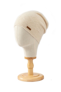 防寒保暖舒适羊绒帽柔软气质帽子10%羊绒女秋冬新款图片
