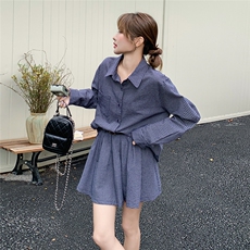 现货薄款衬衫+半身裙两件套送腰带2C206-L268-P135-k188，女装套装/套裙，2C206