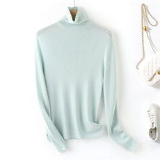 2025百搭时尚简约羊毛堆堆领针织衫，女装针织衫/毛衣，昭美纯山羊绒