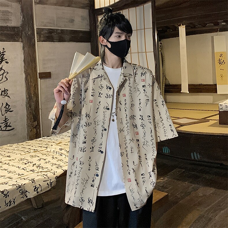 2024 夏季新款 港风新中式大码风冰丝衬衫M-5X HC24219-特P30图片