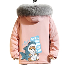 MM48217-P130冬季大毛领衣男士大码加厚袄男服砖墙，男装棉衣，电商A040A