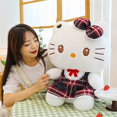美思尼毛绒玩具 格子裙美乐乐库洛洛凯特猫