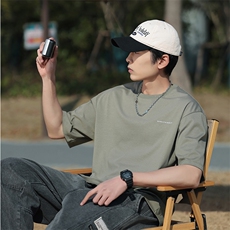 夏季新款圆领T恤衫男士半袖日系潮牌男装宽松短袖t恤TX160-P38，男装T恤，星座1109-1