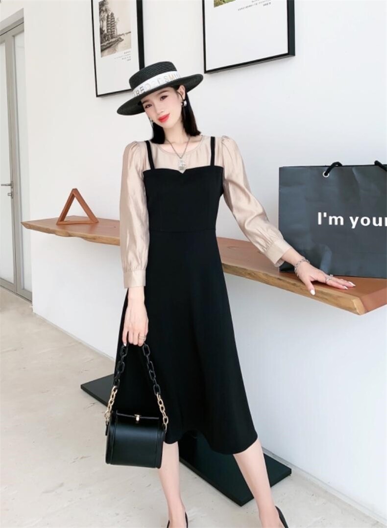 秋装新款连衣裙，女装连衣裙，艾伊贝雪