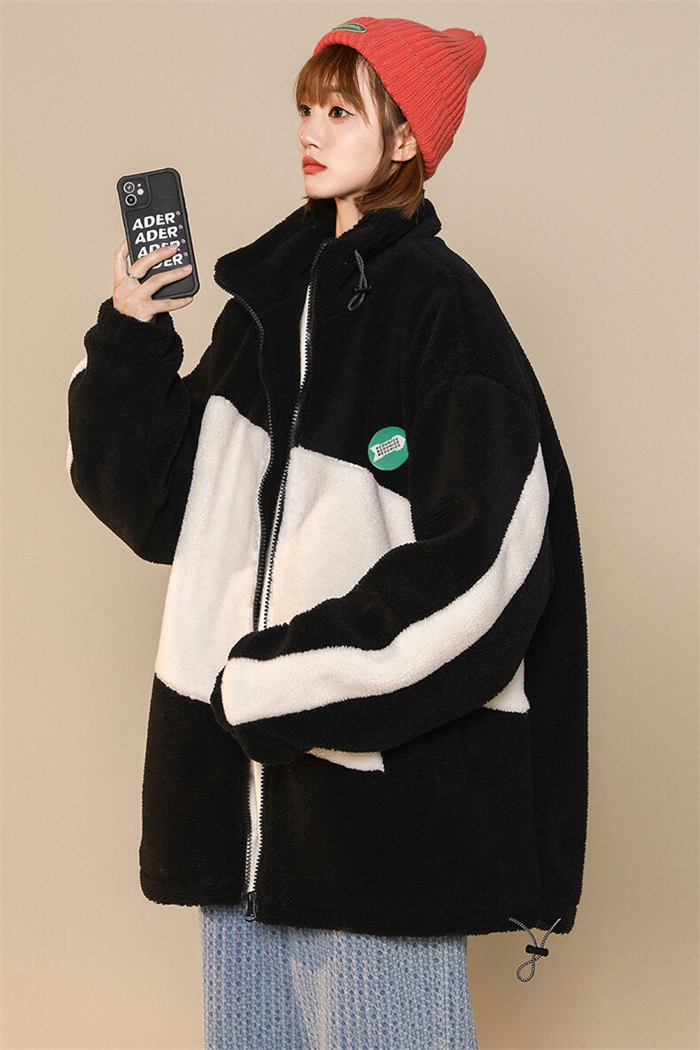 冬款中性风加绒加厚棉衣外套休闲羊羔绒棉服男士8146-P115控价158,男装棉衣,电商A441-1