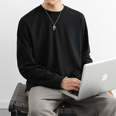 潮牌圆领卫衣男士春秋季2025新款打底衫t青少年学生长袖T恤，男装T恤，星座914