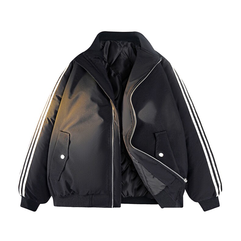 冬季加绒加厚三条杠休闲百搭棒球服棉衣外套MY8951JM 特批 P68图片