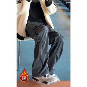 加绒加厚休闲裤防水男冬季美式户外大码工装裤 5D2117-TP30不图片