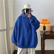 抖音供货丶高品质棉350克排扣卫衣连帽宽松卫衣LW9001-p78控98，男装卫衣，星座508（原C305）