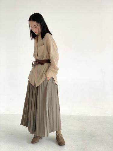 效果。天丝衬衣韩版?半裙，女装半身裙，是爱 SHI AN