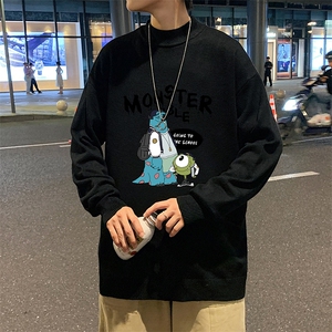 M18074-P45 加绒款-P65半高领毛衣男士大码针织衫男毛线衣男图片