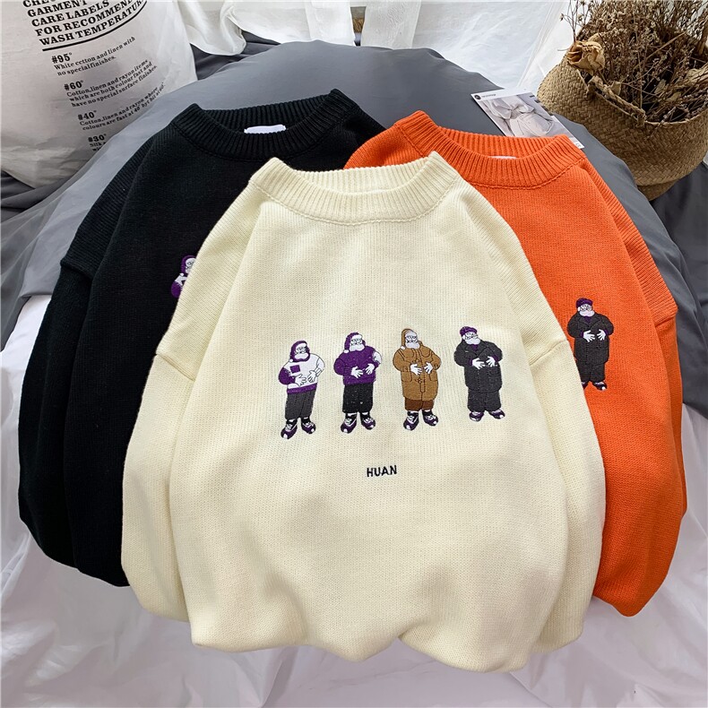 秋冬chic网红圣诞老人情侣上衣针织衫保暖时尚毛衣男1029-P65，男装针织衫/毛衣，星座1501