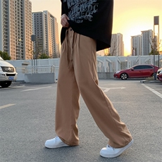 新款百搭西裤韩版宽松直筒显瘦阔腿西裤潮流休闲拖地裤K3387-P35，男装休闲裤，星座512-2