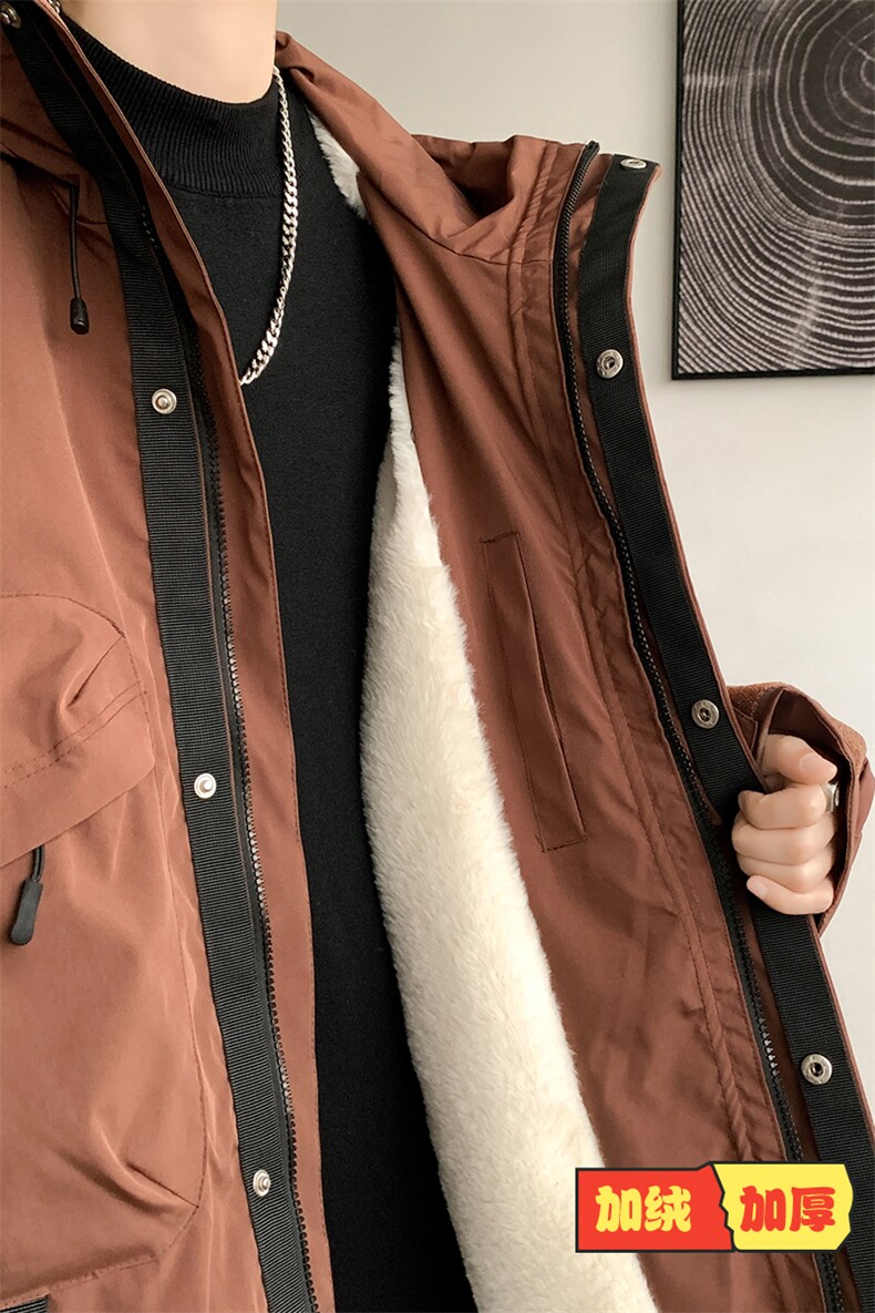 8XL-M特大码冲锋衣防水宽松工装风男夹克外套JK1306P90控118,男装夹克,电商D206-1