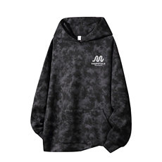 得物供货、重磅420克现货麂皮绒扎染卫衣HD019-1-WL25259ZR-P45，男装卫衣，电商019-1