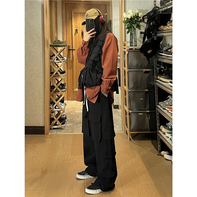 秋季新款工装机能休闲裤女模XZ604-KG41-P65控78,男装工装外套,星座604