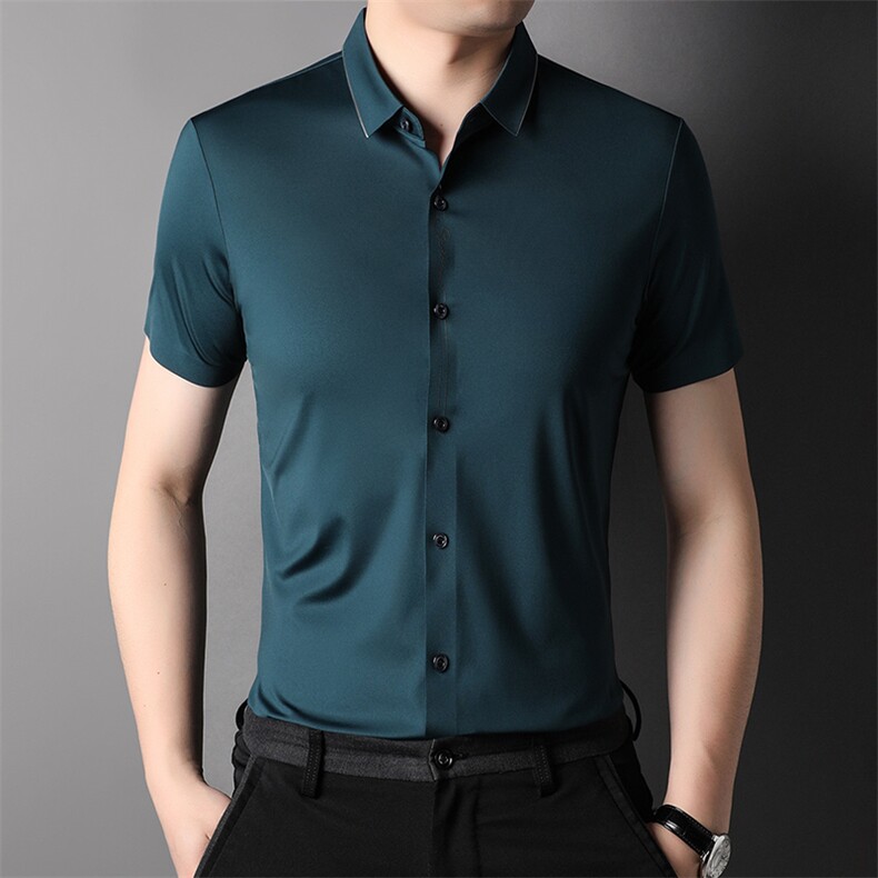 AG6583钱塘2020-3夏季新款无痕精品短袖衬衣量大价优P61,男装衬衫,钱塘207-3