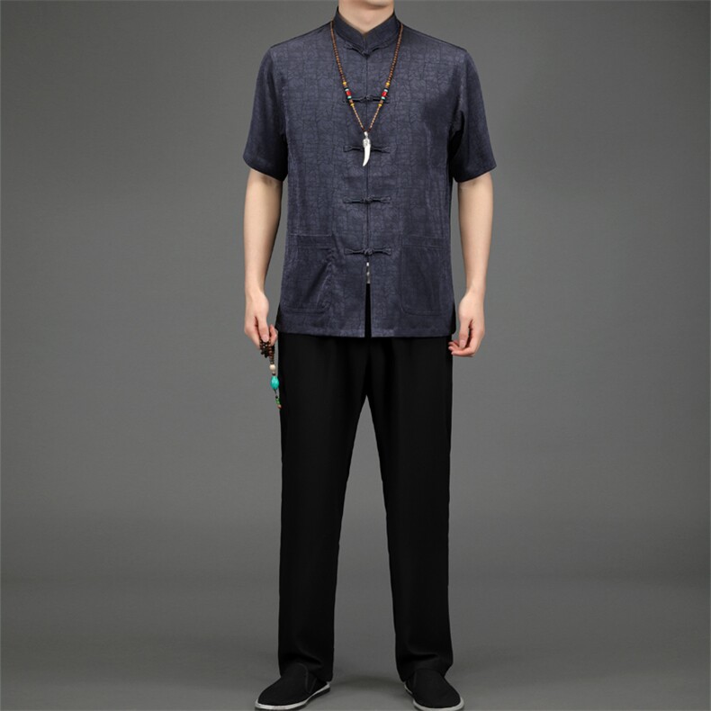 BETZ2205钱塘2020-2风唐装中老年男装中老年套装P110，男装中老年男装，钱塘207-2