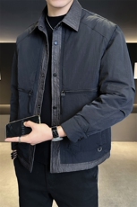 标50白鸭绒夹克式拼接轻薄男装羽绒服B317-Y6701-P195258，男装夹克，电商B317