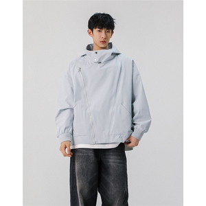 三种穿法双拉链机能风大码M-5XL夹克男100%聚酯纤维JK77977P85控图片