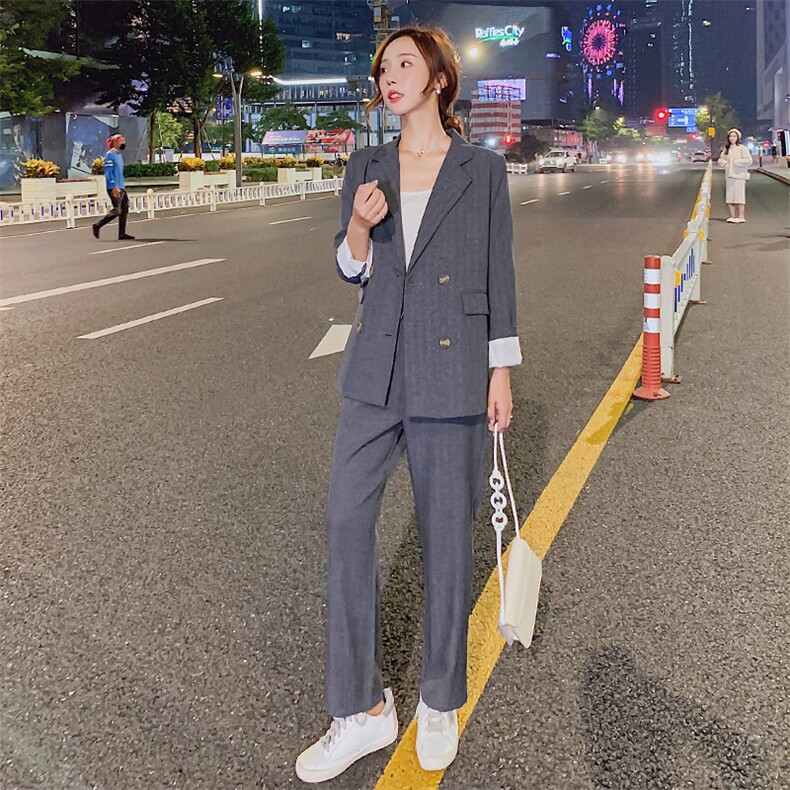 套装/套裙时尚潮流舒适休闲2021年春秋季长袖个性优雅,女装套装/套裙,雅佳俏