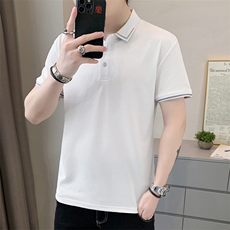 夏季新款休闲翻领polo衫痞帅百搭休闲百搭短袖T2302P35，男装T恤，星座914