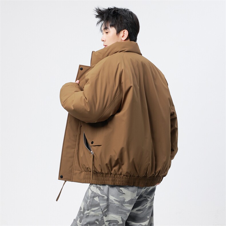 自家图有视频复古加绒毛领外套棉衣新款连帽派克棉服M2572p85,男装棉衣,电商D315
