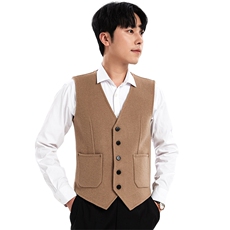 2024年秋季时尚都市修身型时尚气质羊毛马甲，男装背心/马甲，牧绒家园高端店