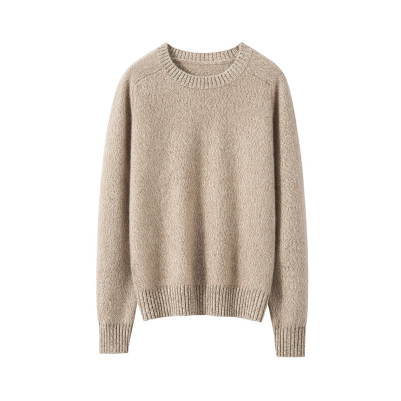 2025年秋季时尚百搭通勤休闲圆领花纱针织衫，女装羊绒衫，臻维羊绒